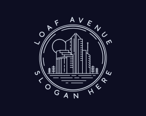 Apartment Building Real Estate logo design