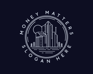 Apartment Building Real Estate logo design