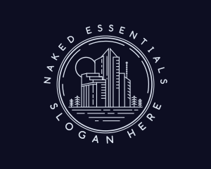 Apartment Building Real Estate logo design