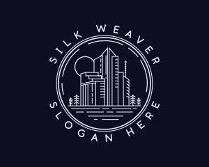 Apartment Building Real Estate logo design