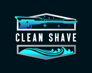 Power Wash Cleaning Maintenance logo design