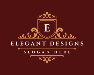 Elegant Royal Shield logo design