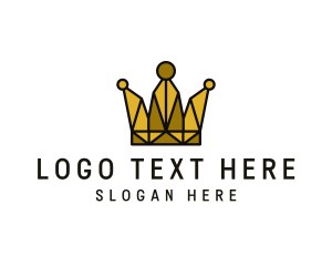 Gold Polygon Crown logo