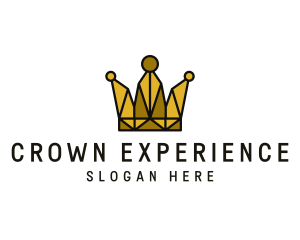 Gold Polygon Crown logo