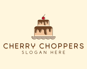 Chocolate Cherry Cake logo design