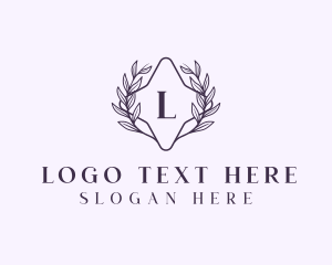 Luxury Stylish Wreath logo