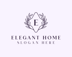 Luxury Stylish Wreath logo design