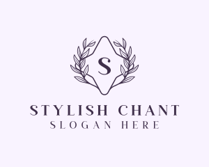 Luxury Stylish Wreath logo design