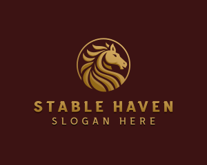 Horse Stallion Investment logo design