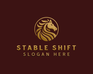 Horse Stallion Investment logo design