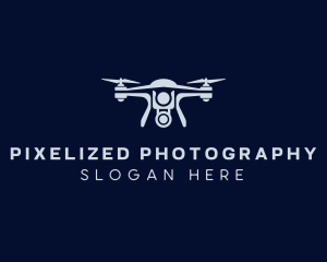 Quadrotor Drone Camera logo design