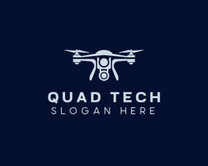 Quadrotor Drone Camera logo design