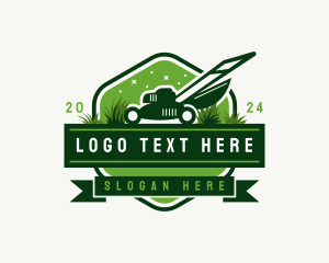 Grass Cutter Landscaping Logo