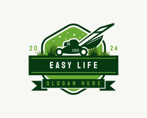 Grass Cutter Landscaping logo design