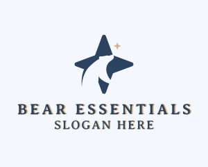 Star Polar Bear Wildlife logo design