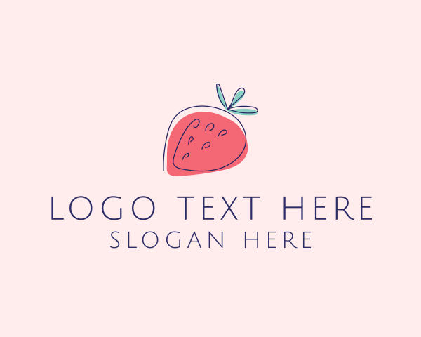 Strawberry logo example 1