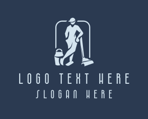 Vacuum Cleaning Man logo