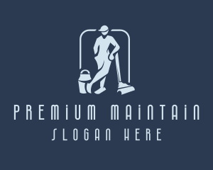 Vacuum Cleaning Man logo