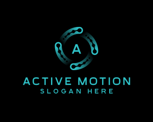 Technology AI Motion logo design