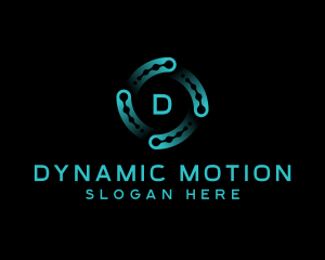 Technology AI Motion logo design