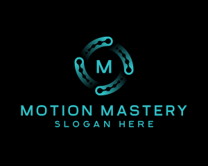 Technology AI Motion logo design