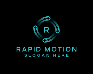 Technology AI Motion logo design