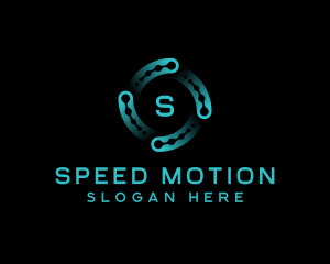 Technology AI Motion logo design