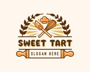 Baking Wheat Spatula logo design