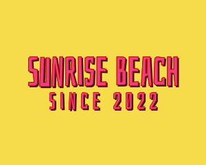 Summer Beach Paradise logo design