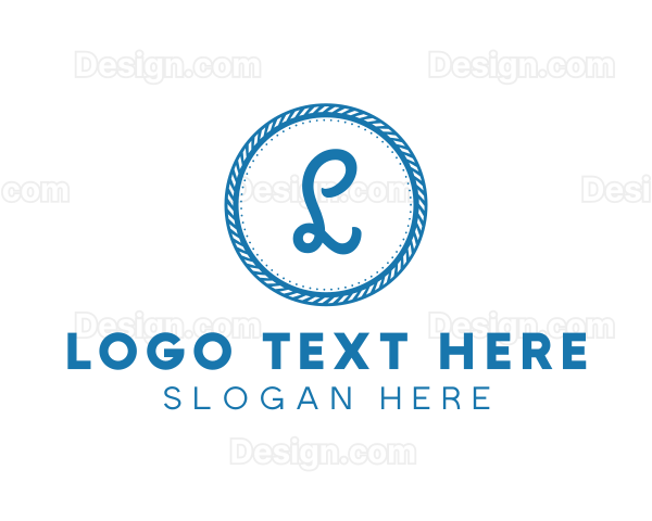 Nautical Circle Rope Logo