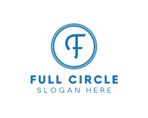 Nautical Circle Rope logo design