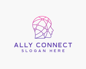 Artificial Intelligence Digital Human  logo design