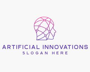 Artificial Intelligence Digital Human  logo design