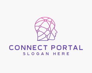 Artificial Intelligence Digital Human  logo design