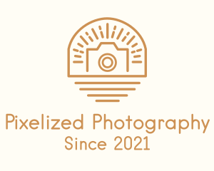 Sunburst Camera Badge logo design