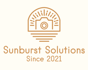 Sunburst Camera Badge logo design