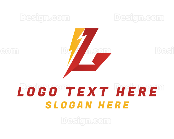 Lightning Letter L Logo