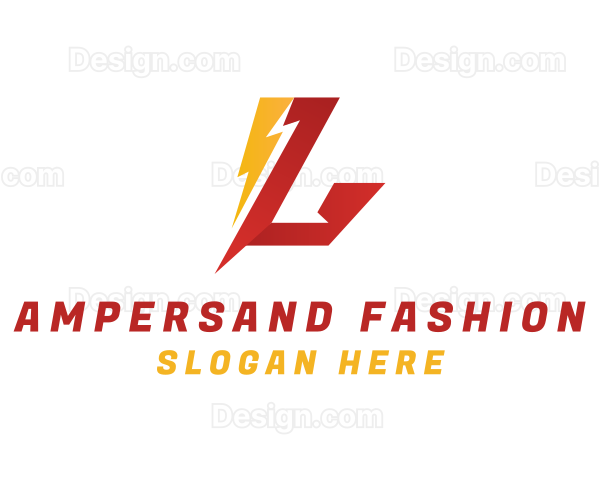 Lightning Letter L Logo