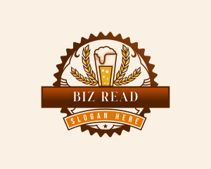 Craft Beer Pint Brewery logo design