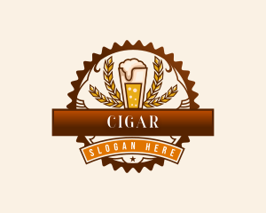 Craft Beer Pint Brewery logo design