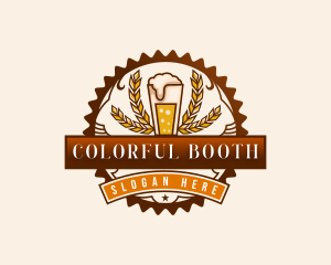 Craft Beer Pint Brewery logo design