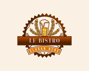 Craft Beer Pint Brewery logo design