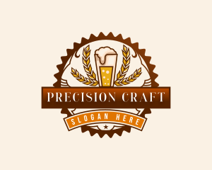 Craft Beer Pint Brewery logo design