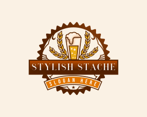 Craft Beer Pint Brewery logo design