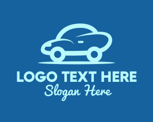 Car - Small Blue Car logo design