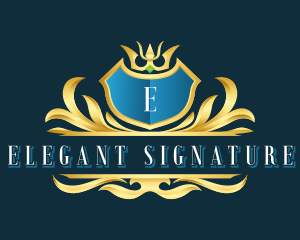 Elegant Royal Crest logo design