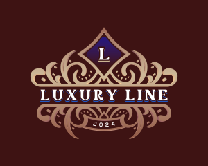 Luxury Decorative Royal Crest  logo design