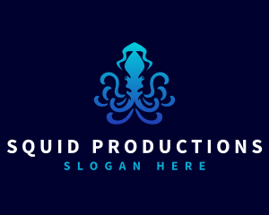 Kraken Squid Monster logo
