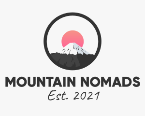 Mount Fuji Japan  logo design