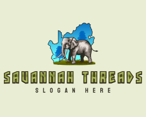South Africa Savannah Elephant logo